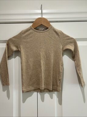 WHEAT KIDS Beige Long Sleeve Tee